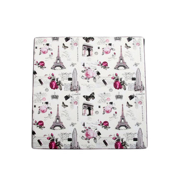 Black Square Sassy Storage Boxes - Jute & PU (Set of 3) (Large)